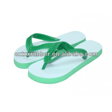 Sublimación en blanco flip flop caucho con superficie de tela